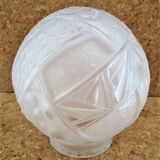 Globe verre boule Muller Frères Art Déco années 30
