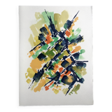 Alfred MANESSIER, Villa Montmorency, 1978. Original lithograph