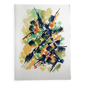 Alfred MANESSIER, Villa Montmorency, 1978. Original lithograph