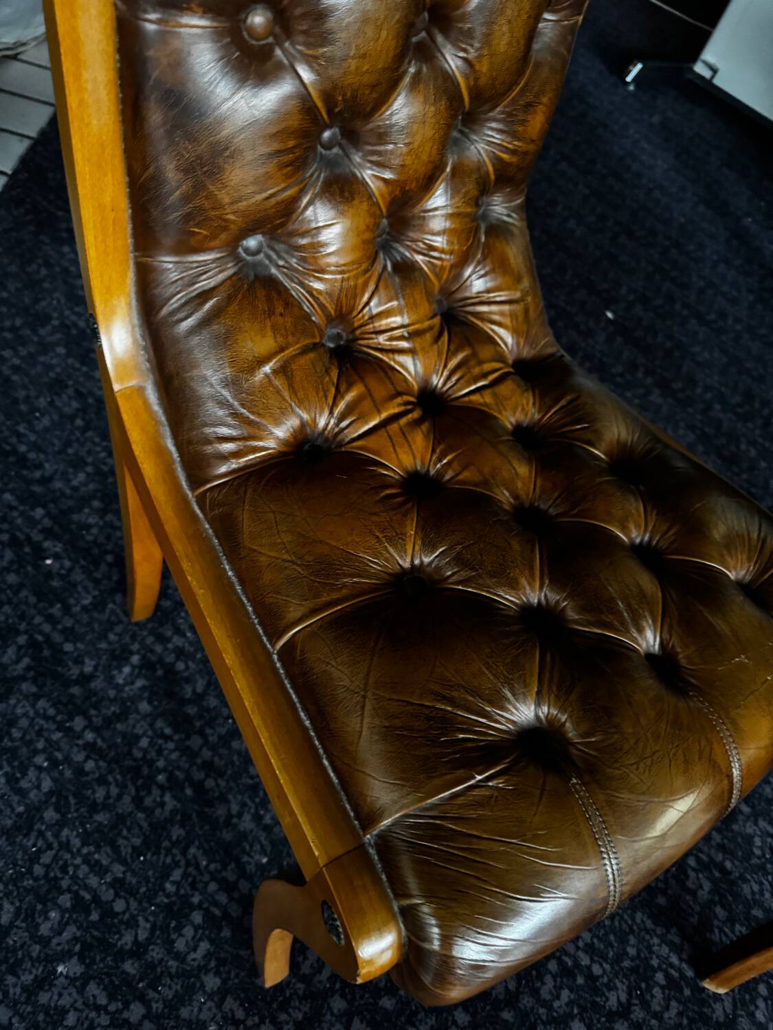 2 English Chesterfield chairs