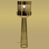 Grande lampe vintage en inox