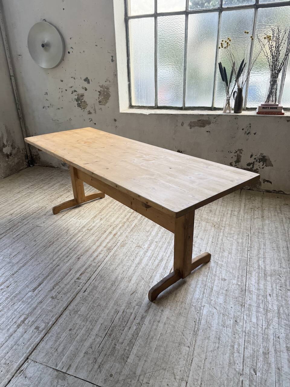 Perriand mountain furniture pine dining table