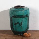 Large ancient turquoise green vase (circa 1820) #30