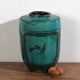Grand vase ancien vert turquoise (vers 1820) #30