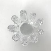 Sunflower glass candle holder, Göran Wärff for Kosta Boda, Sweden, 1970s