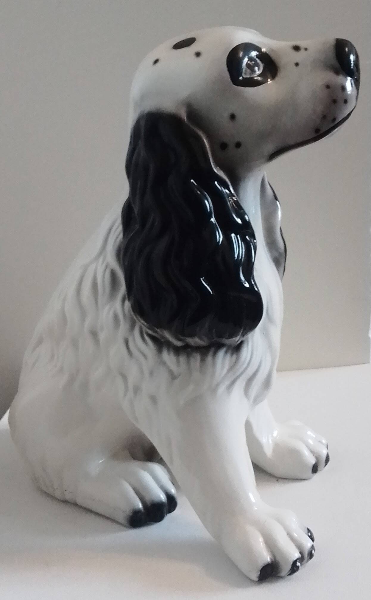 Vintage ceramic puppy: cocker spaniel