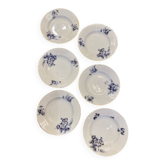 Lot de six assiettes creuses KPM Germany