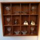12-locker box presentation frame, teak, 1960