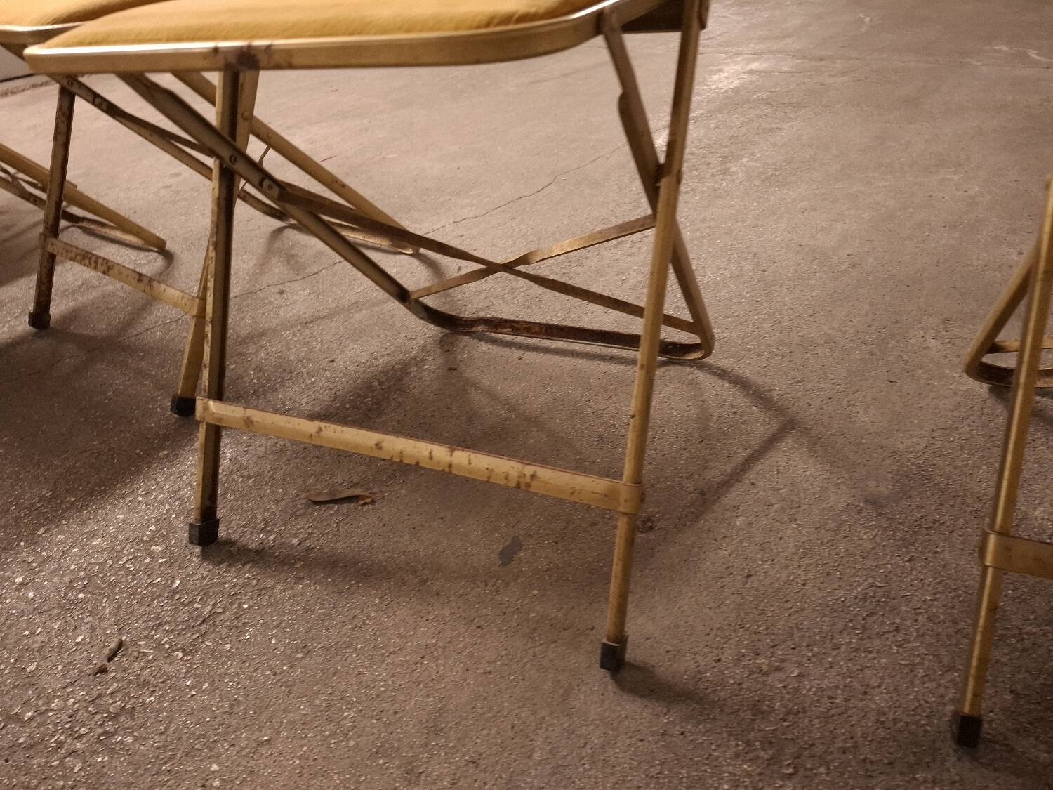 6 vintage opera folding chairs