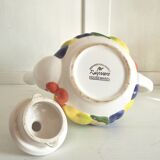 English fruit ceramic teapot