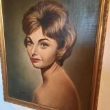 Portrait De Femme Pour Cette Huile Sur Toile