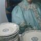 15 Gien porcelain plates and 1 cake dish on foot