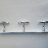 3-hook coat rack, chrome-plated, 60s