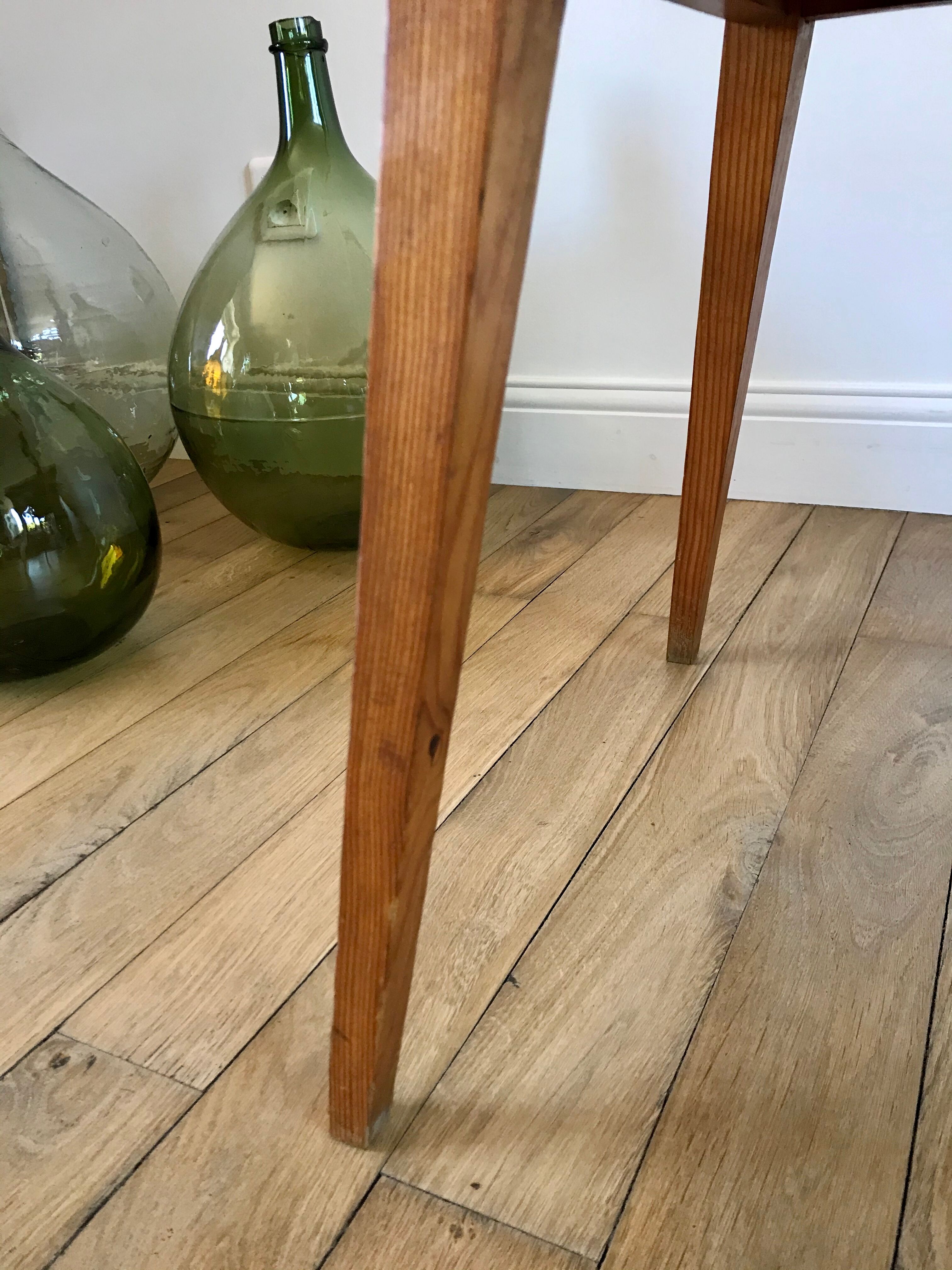 Table basse scandinave en bois années 50-60