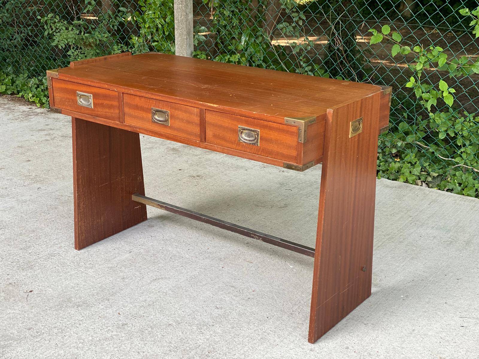 Bureau scandinave Roche bobois en bois 1970