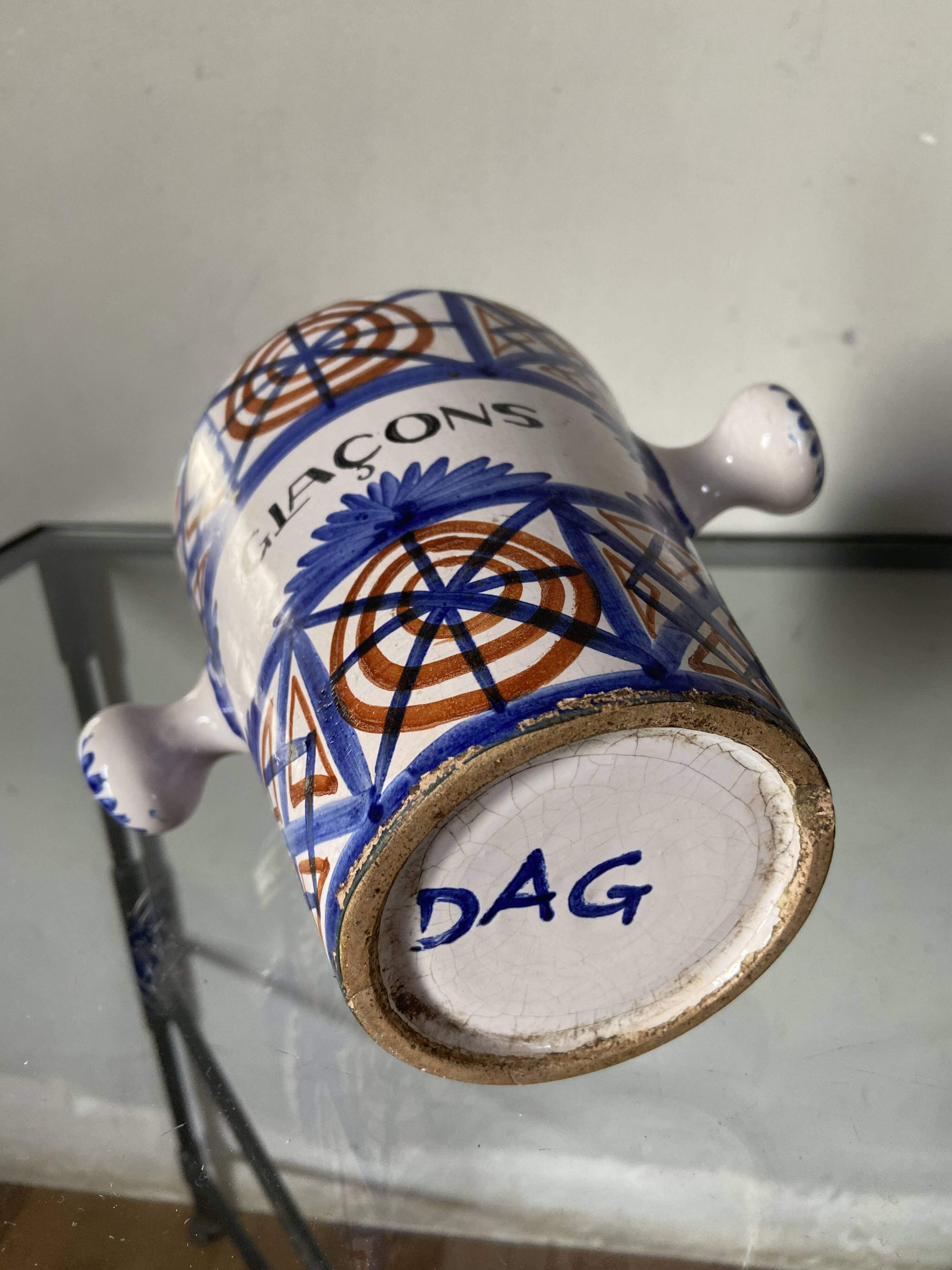Vintage DAG Vallauris Picault style ice bucket