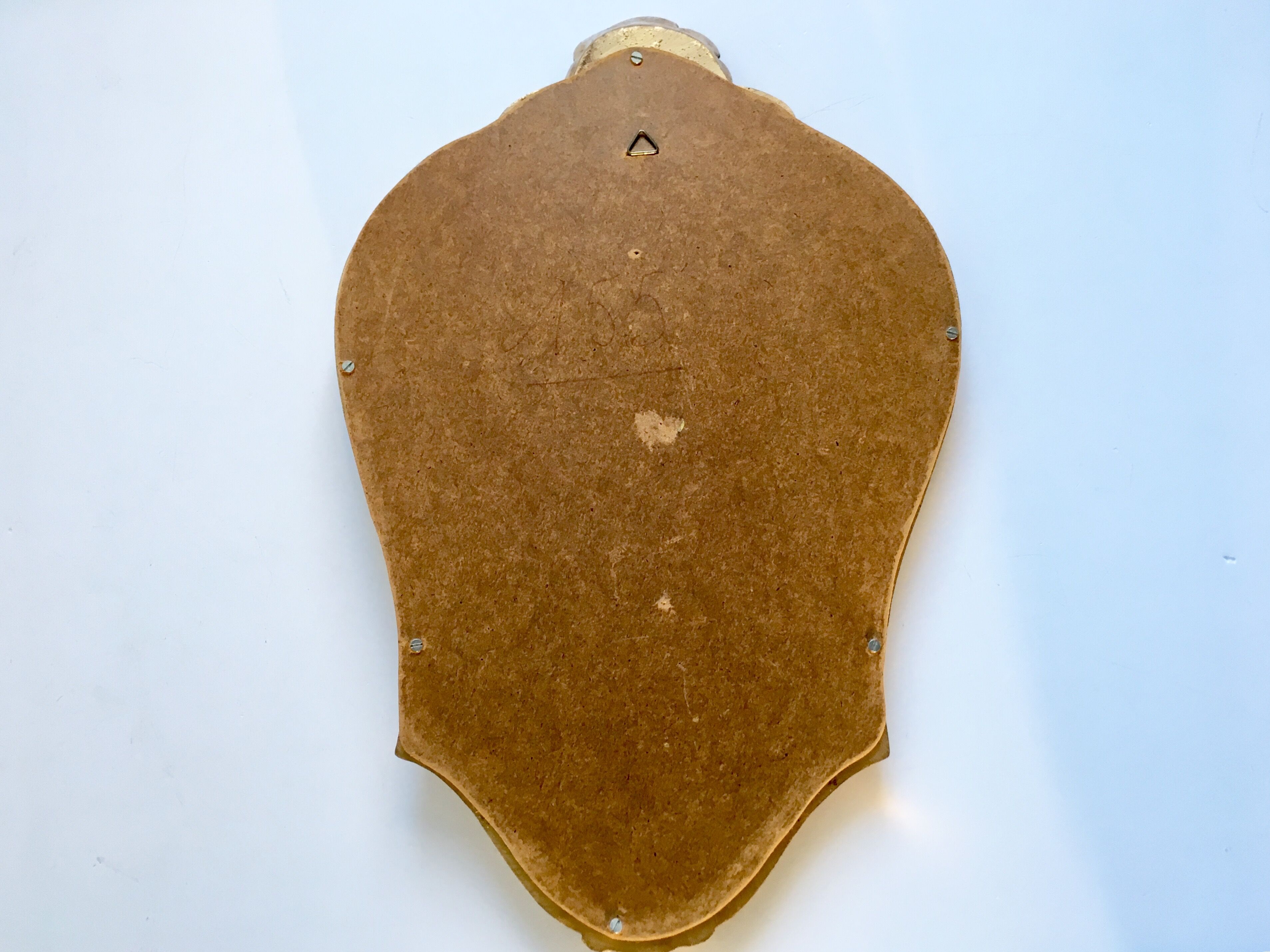 Mirror rocked carved and gilded wood 30x45cm