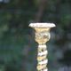 Pair of antique gilt brass candlesticks – Made in England – vintage style