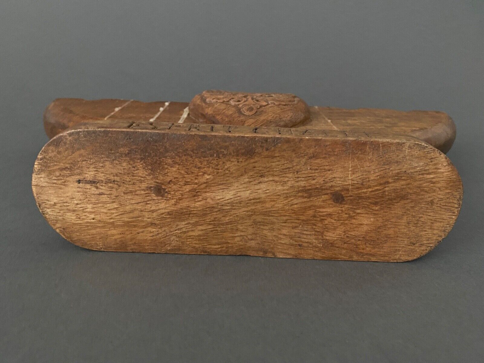 Candlestick with seven burners carved wood Spirit Chalet XXe