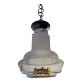 Murano glass mushroom pendant light by Mazzega Italy 1960.70