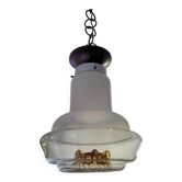Suspension champignon Murano glasspar Mazzega Italie 1960,70