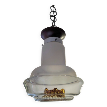 Murano glass mushroom pendant light by Mazzega Italy 1960.70