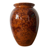 Large spotted brown vase