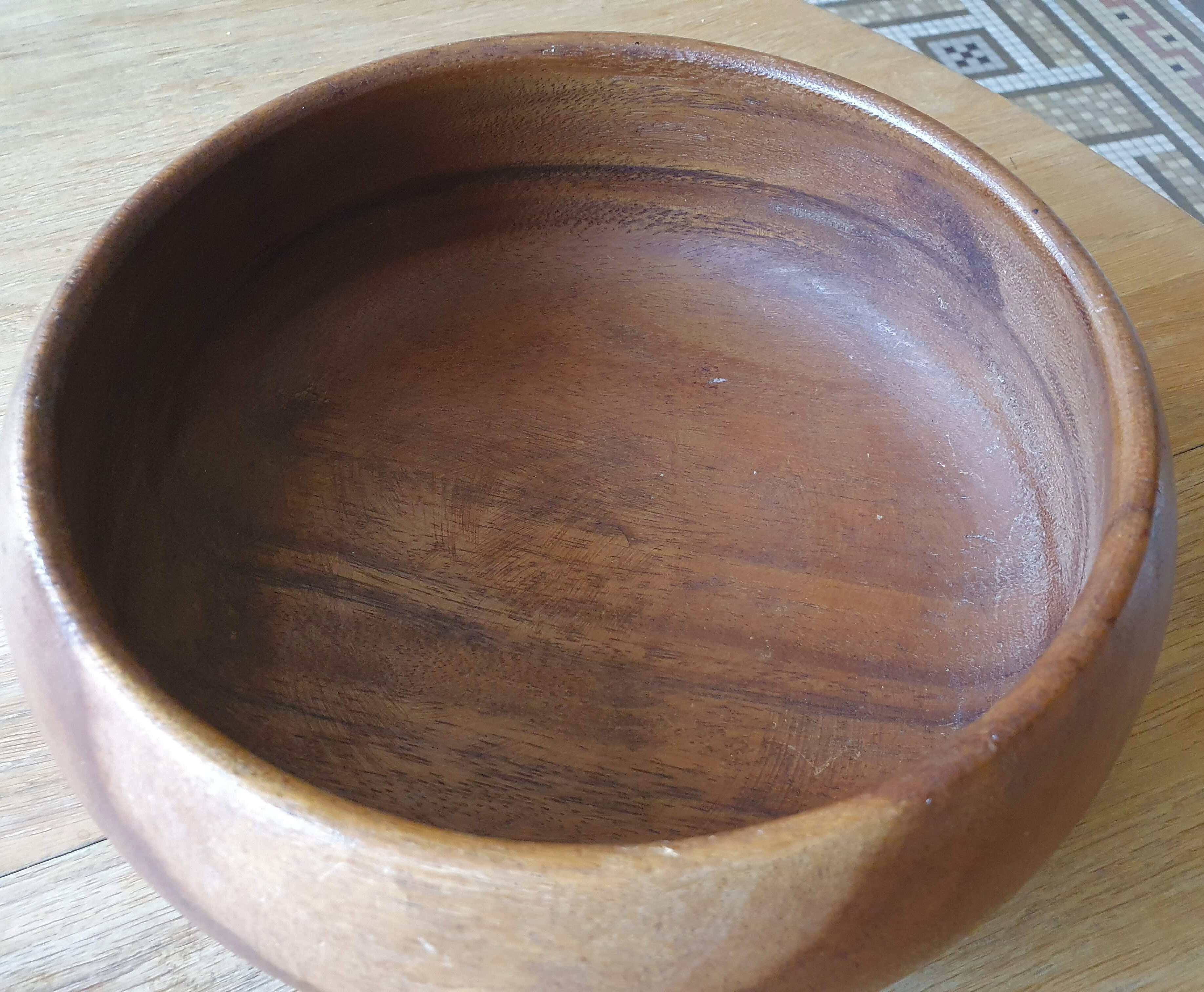 Wooden salad bowl