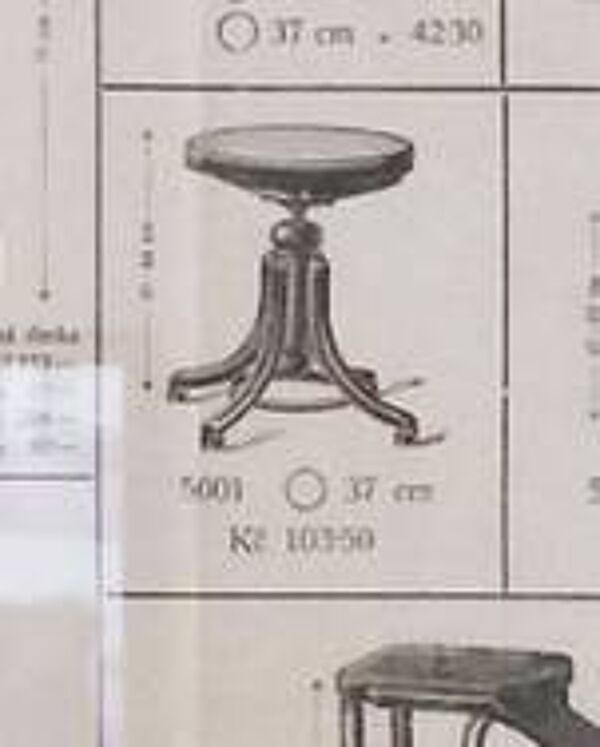 Tabouret - chaise thonet des années 20.