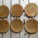 6 dessert plates or Gien cheese straw pattern