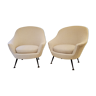 pair of vintage armchairs Italy 50s
