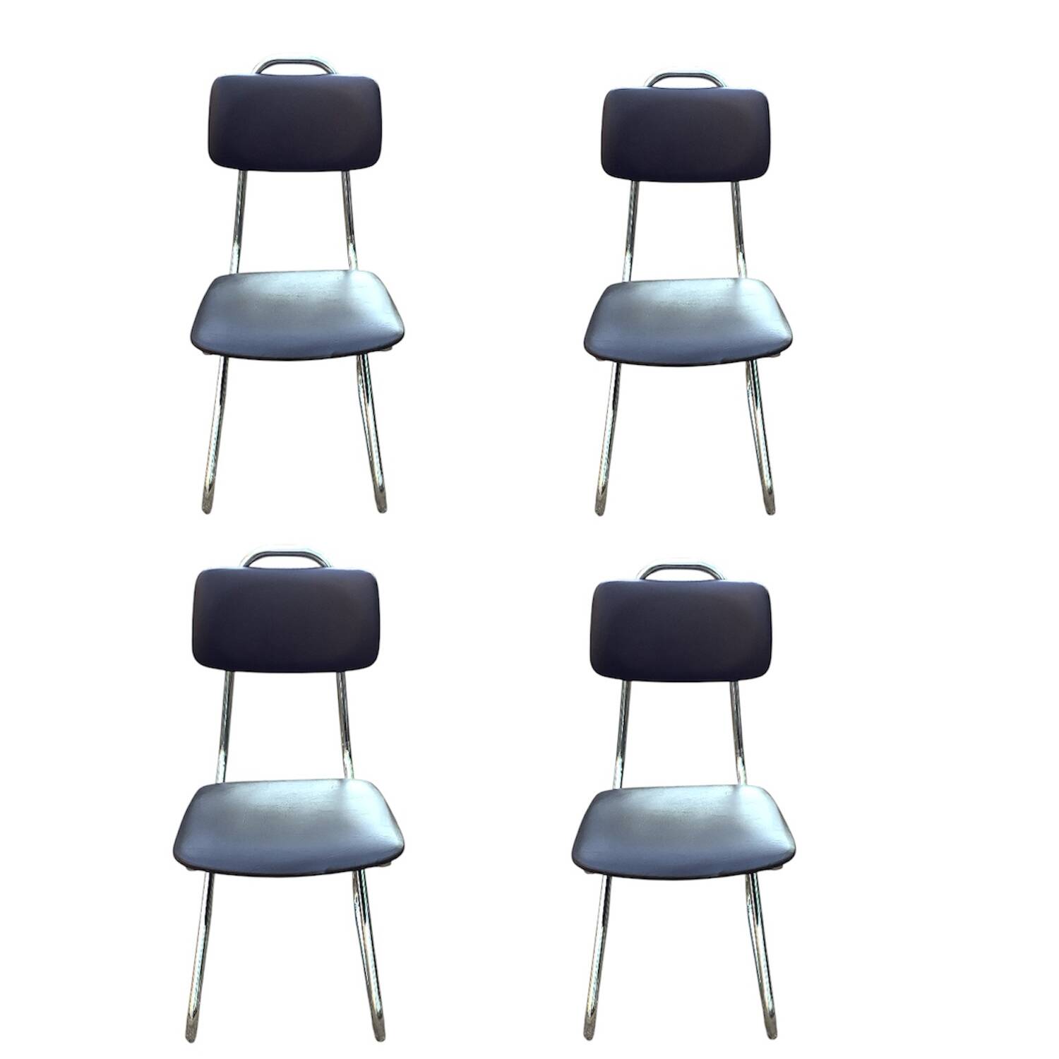Set of 4 vintage Collomb Création chairs – Soudexvinyl