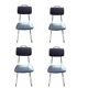 Lot de 4 chaises vintage Collomb Création – Soudexvinyl