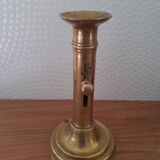 Set of 3 old candle holders with pushers