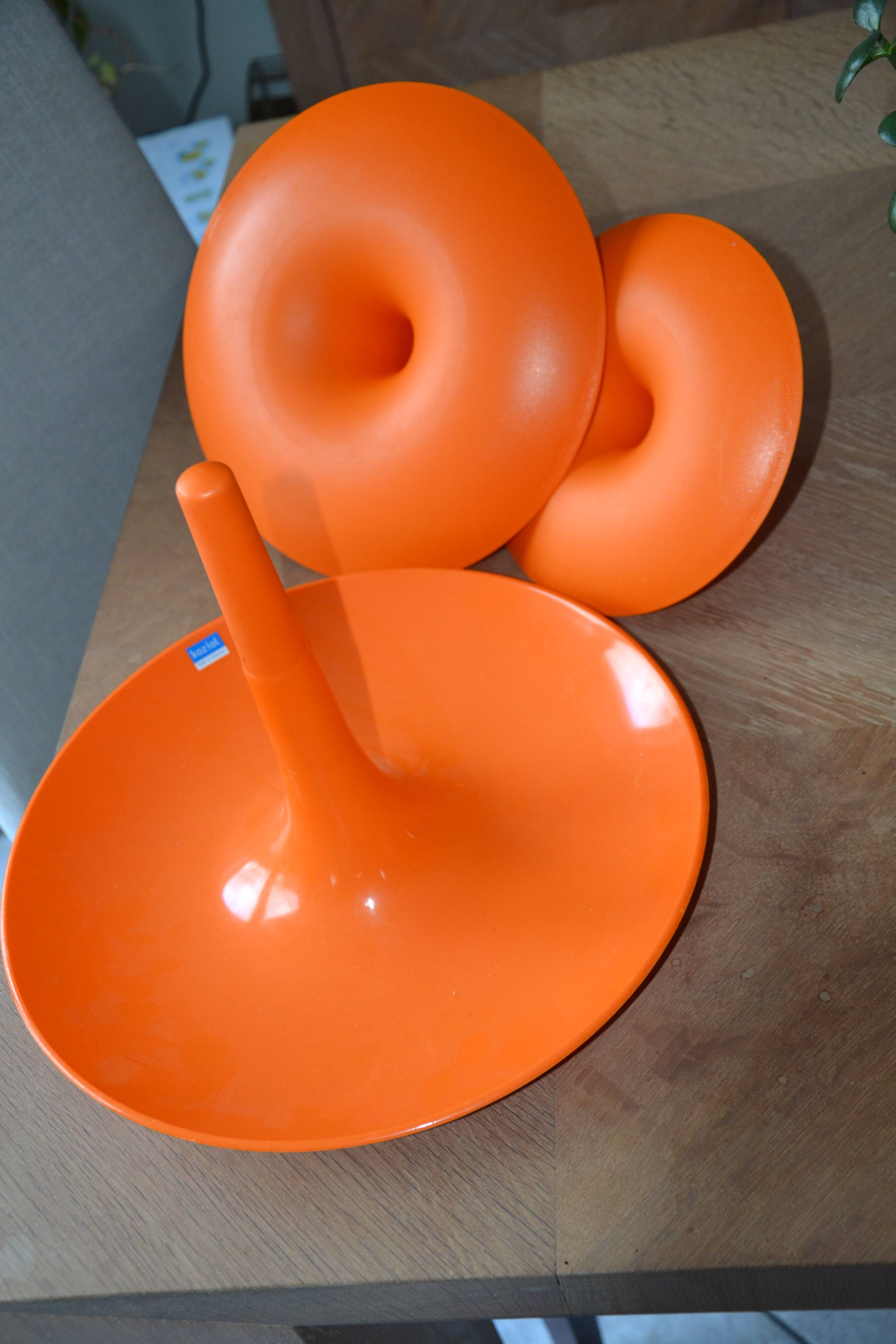 Orange appetizer dish/tower "Babell" 1997 Koziol Germany