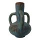 German studio ceramic handle vase by Lu & Gerd Grove, Lübeck, 1960s