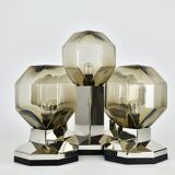 Motoko Ishii brass and glass ceiling light from the 1970s for Staff Leuchten