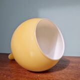 Scandinavian pendant light in honey-colored opaline glass, 1960s