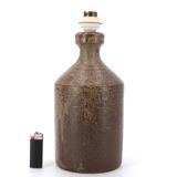 Cylindrical stoneware potter's lamp base, 1970s