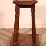 Henri II walnut stool, early 17th century