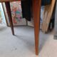 Table demi lune en noyer
