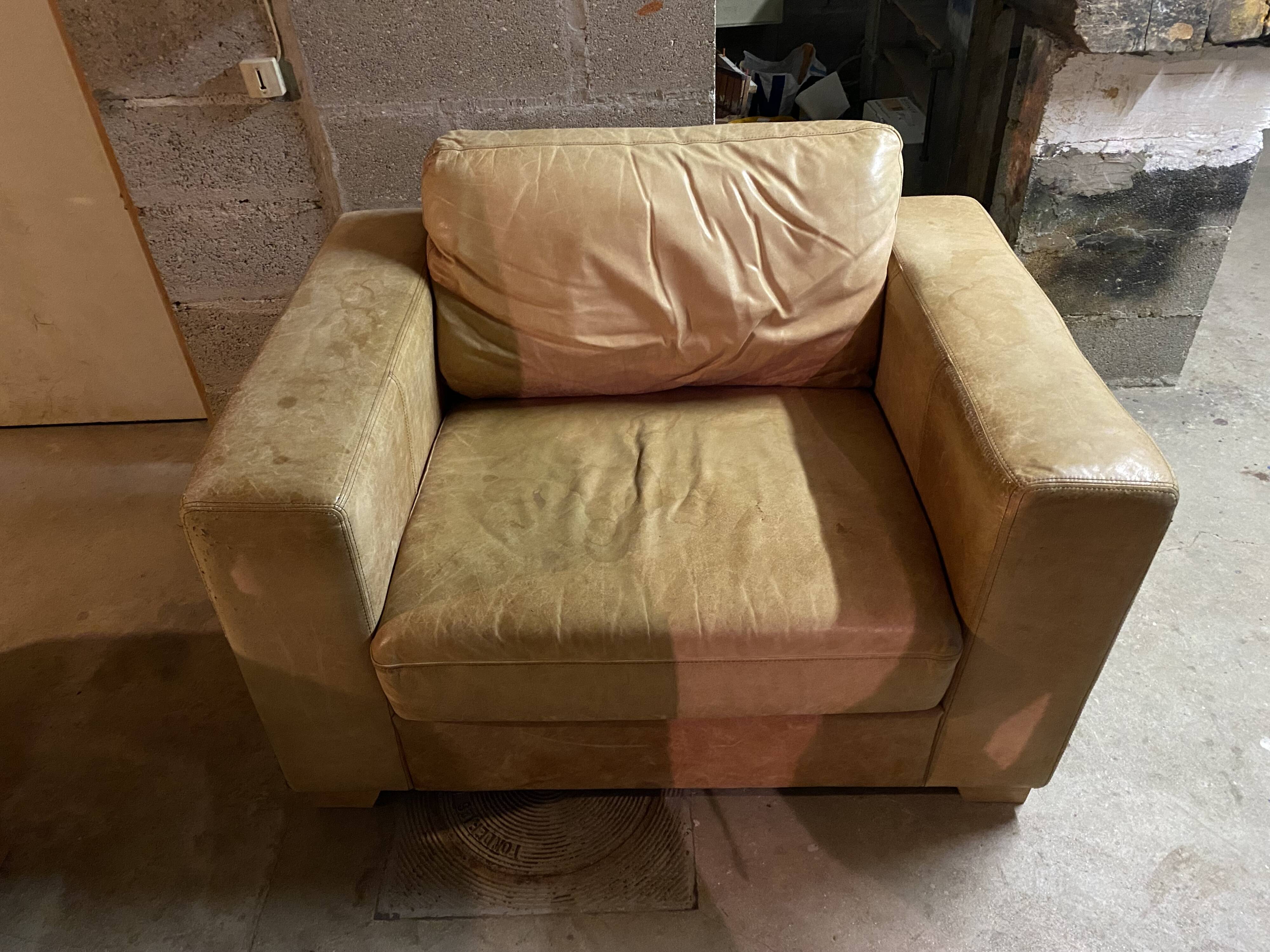 Leather armchair