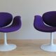 Pair of Little Tulip chairs by Pierre Paulin