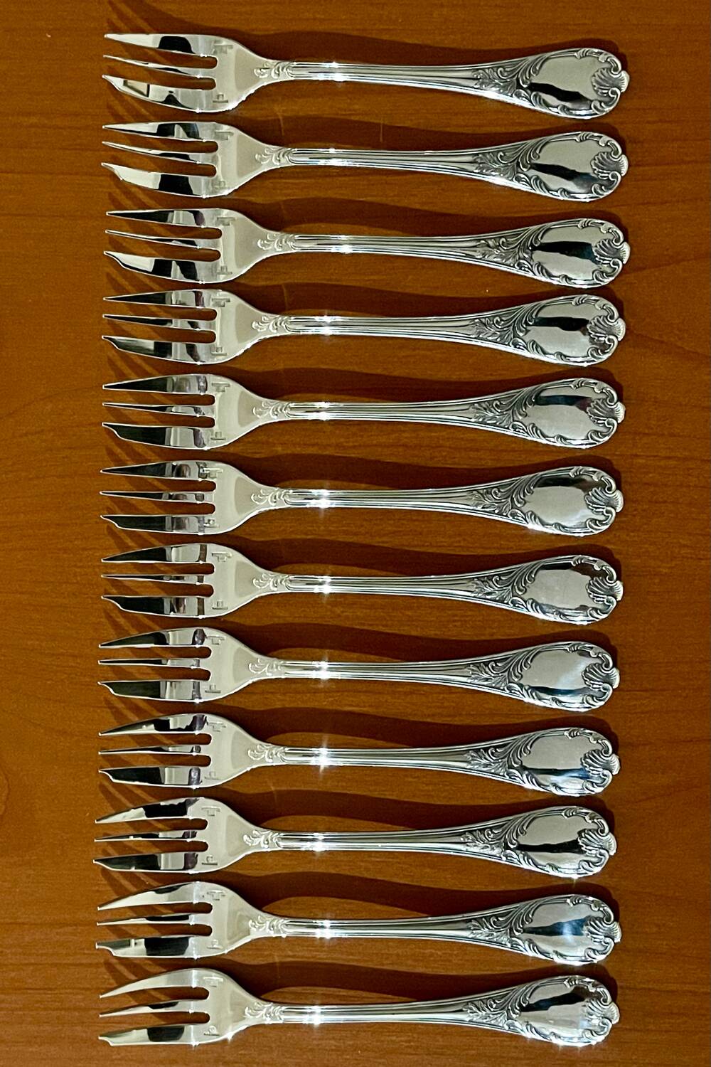 Christofle Marly 12 cake forks new condition