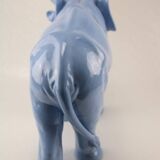 Light blue ceramic elephant