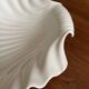 Large shell-shaped dish – white porcelain – Width 31 cm