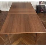 Extendable table from the 60s, compass feet
