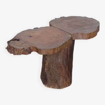 Table organique de forme libre en bois 1960
