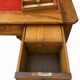 Large library desk with display cabinet and secretary with drawers, 19th century French.