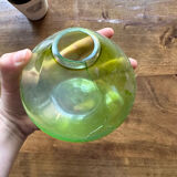Vase soliflore verre coloré vert